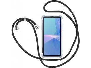 Sony Xperia 10 III Handykette Necklace Hülle Gummi transparent