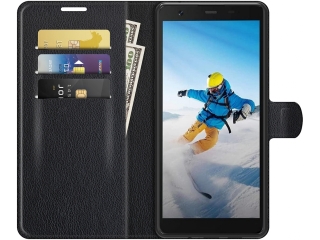 Blackview BV6300 Pro Lederhülle Portemonnaie Karten Etui schwarz