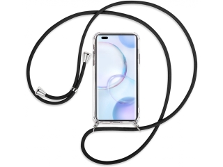 Honor 50 Pro Handykette Necklace Hülle Gummi transparent