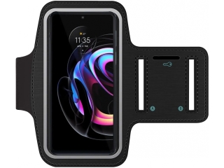 Motorola Edge 20 Pro Fitness Jogging Sport Armband mit Schlüsselfach