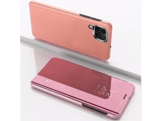 Samsung Galaxy A22 4G Flip Cover Clear View Case transparent rosa
