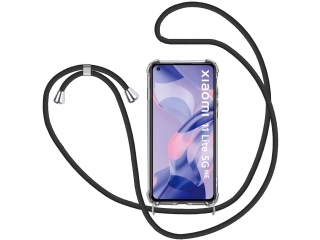 Xiaomi 11 Lite 5G NE Handykette Necklace Hülle Gummi transparent