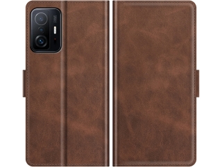 Xiaomi 11T Pro Leder Hülle Karten Ledertasche mokka