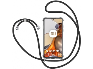 Xiaomi 11T Pro Handykette Necklace Hülle Gummi transparent