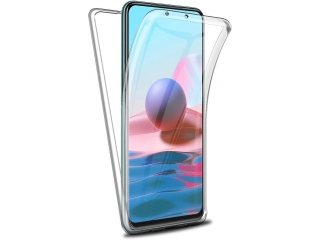 Xiaomi Redmi Note 10S Touch Case 360 Grad Rundumschutz transparent