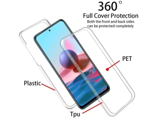 Xiaomi Redmi Note 10S Touch Case 360 Grad Rundumschutz transparent