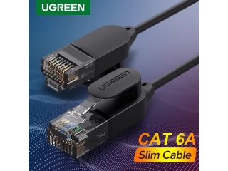 UGREEN Cat6A UTP 10-Gbit Slim Ethernet RJ45 Kabel Pure Copper 10 Meter