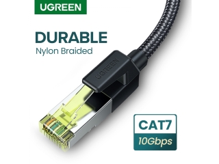 UGREEN Ethernet Kabel Cat7 F/FTP 10-Gbit RJ45 Nylon Braid Copper 2m