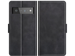 Google Pixel 6 Pro Leder Hülle Karten Ledertasche schwarz