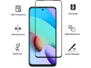 Xiaomi Redmi 10 100% Vollbild Panzerglas Schutzfolie 2.5D 9H