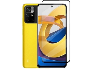 Xiaomi Poco M4 Pro 5G 100% Vollbild Panzerglas Schutzfolie 2.5D 9H