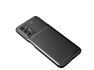 Oppo A16s Carbon Design Hülle TPU Case flexibel schwarz