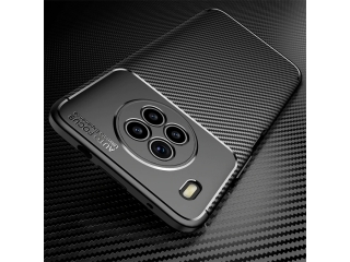 Honor 50 Lite Carbon Design Hülle TPU Case flexibel schwarz