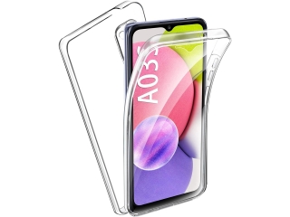 Samsung Galaxy A03s Touch Case 360 Grad Rundumschutz transparent