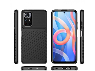 Xiaomi Redmi Note 11 SpaceCase Stripes Impact-Resistant Hülle schwarz