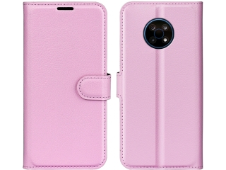 Nokia G50 Lederhülle Portemonnaie Karten Etui rosa