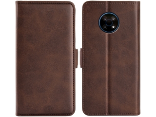 Nokia G50 Leder Hülle Karten Ledertasche mokka