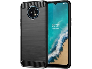 Nokia G50 Carbon Gummi Hülle TPU Case schwarz