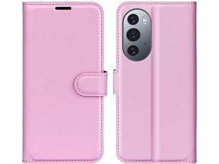 Motorola Edge X30 Lederhülle Portemonnaie Karten Etui rosa