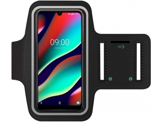 Wiko View 3 Pro Fitness Jogging Sport Armband mit Schlüsselfach