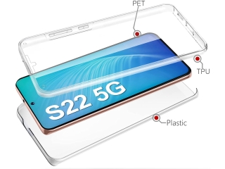 Samsung Galaxy S22 Touch Case 360 Grad Rundumschutz transparent