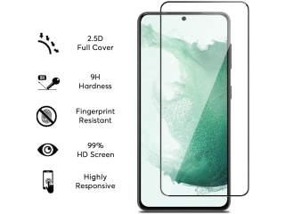 Samsung Galaxy S22 100% Vollbild Panzerglas Schutzfolie 2.5D 9H