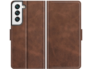 Samsung Galaxy S22+ Leder Hülle Karten Ledertasche mokka