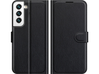 Samsung Galaxy S22 Ultra Lederhülle Portemonnaie Karten Etui schwarz