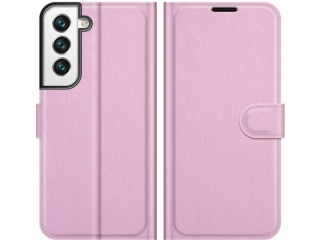 Samsung Galaxy S22 Ultra Lederhülle Portemonnaie Karten Etui rosa