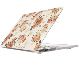 MacBook Air 13 Hard Case Hülle Rosen weiss