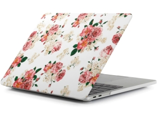 MacBook Air 13 Retina Hard Case Hülle Rosen weiss matt