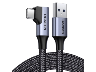 UGREEN USB-C 3.1 auf USB 3.0 5 Gbps Daten & Ladekabel L-Design 1m