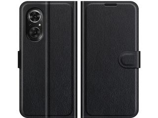 Huawei Nova 9 SE Lederhülle Portemonnaie Karten Etui schwarz