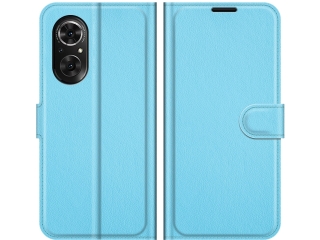 Huawei Nova 9 SE Lederhülle Portemonnaie Karten Etui hellblau