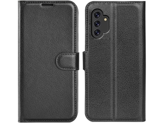 Samsung Galaxy A13 4G Lederhülle Portemonnaie Karten Etui schwarz