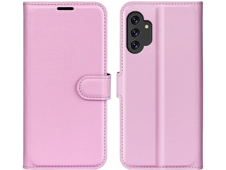 Samsung Galaxy A13 4G Lederhülle Portemonnaie Karten Etui rosa