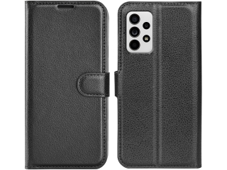 Samsung Galaxy A33 5G Lederhülle Portemonnaie Karten Etui schwarz