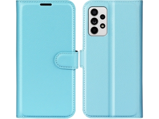 Samsung Galaxy A33 5G Lederhülle Portemonnaie Karten Etui hellblau