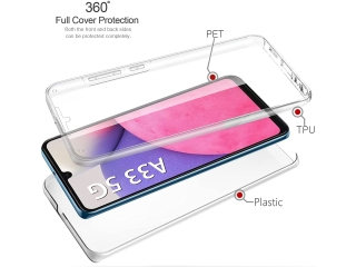 Samsung Galaxy A33 5G Touch Case 360 Grad Rundumschutz transparent