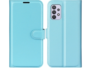 Samsung Galaxy A53 5G Lederhülle Portemonnaie Karten Etui hellblau