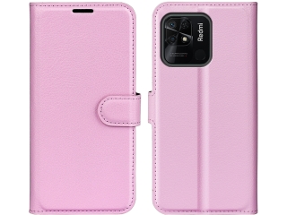 Xiaomi Redmi 10C Lederhülle Portemonnaie Karten Etui rosa