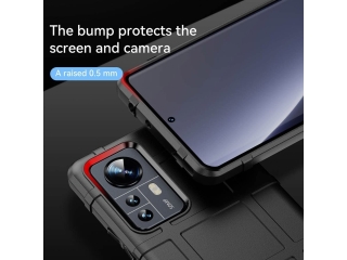Xiaomi 12 Pro Rugged Shield Anti-Shock Case schwarz