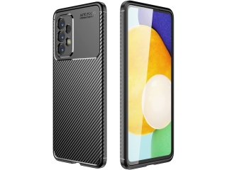 Samsung Galaxy A33 5G Carbon Design Hülle TPU Case flexibel schwarz