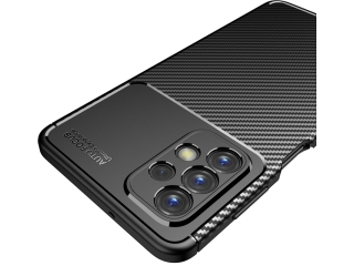 Samsung Galaxy A53 5G Carbon Design Hülle TPU Case flexibel schwarz