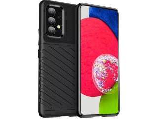Samsung Galaxy A13 4G SpaceCase Stripes Impact-Resistant Hülle schwarz