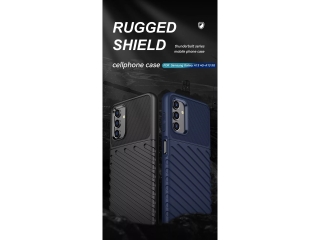 Samsung Galaxy A13 4G SpaceCase Stripes Impact-Resistant Hülle schwarz
