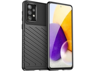 Samsung Galaxy A33 5G SpaceCase Stripes Impact-Resistant Hülle schwarz