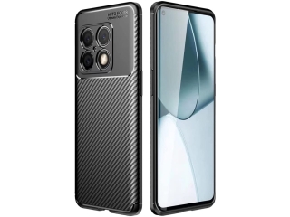 OnePlus 10 Pro Carbon Design Hülle TPU Case flexibel schwarz