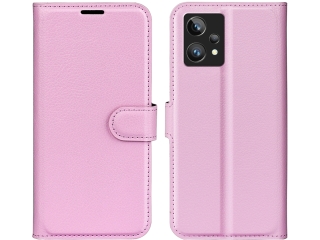 Realme 9 Pro+ Lederhülle Portemonnaie Karten Etui rosa