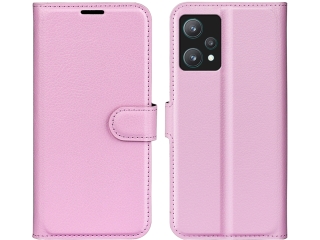 Realme 9 Pro Lederhülle Portemonnaie Karten Etui rosa